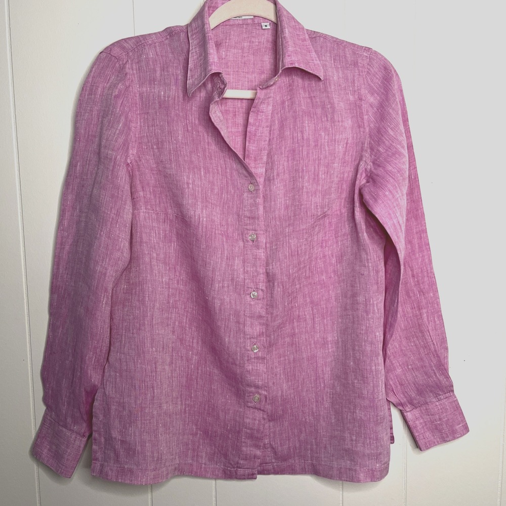 Women's‎ Raphael Positano 100% Linen Shirt Made In Italy Size SMALL